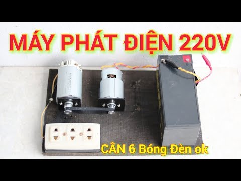 Video Chế Máy Phát Điện 220v Mini Từ Motor 775 - youtube