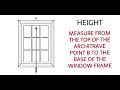 How to measure roller blinds