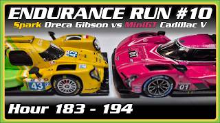 Endurance Run #10 - The Spark Oreca Gibson vs the MiniGT Cadillac V - Hour 183 Onwards