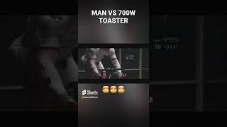 Olympic Champion VS 700W toaster: Can Robert win? #shorts