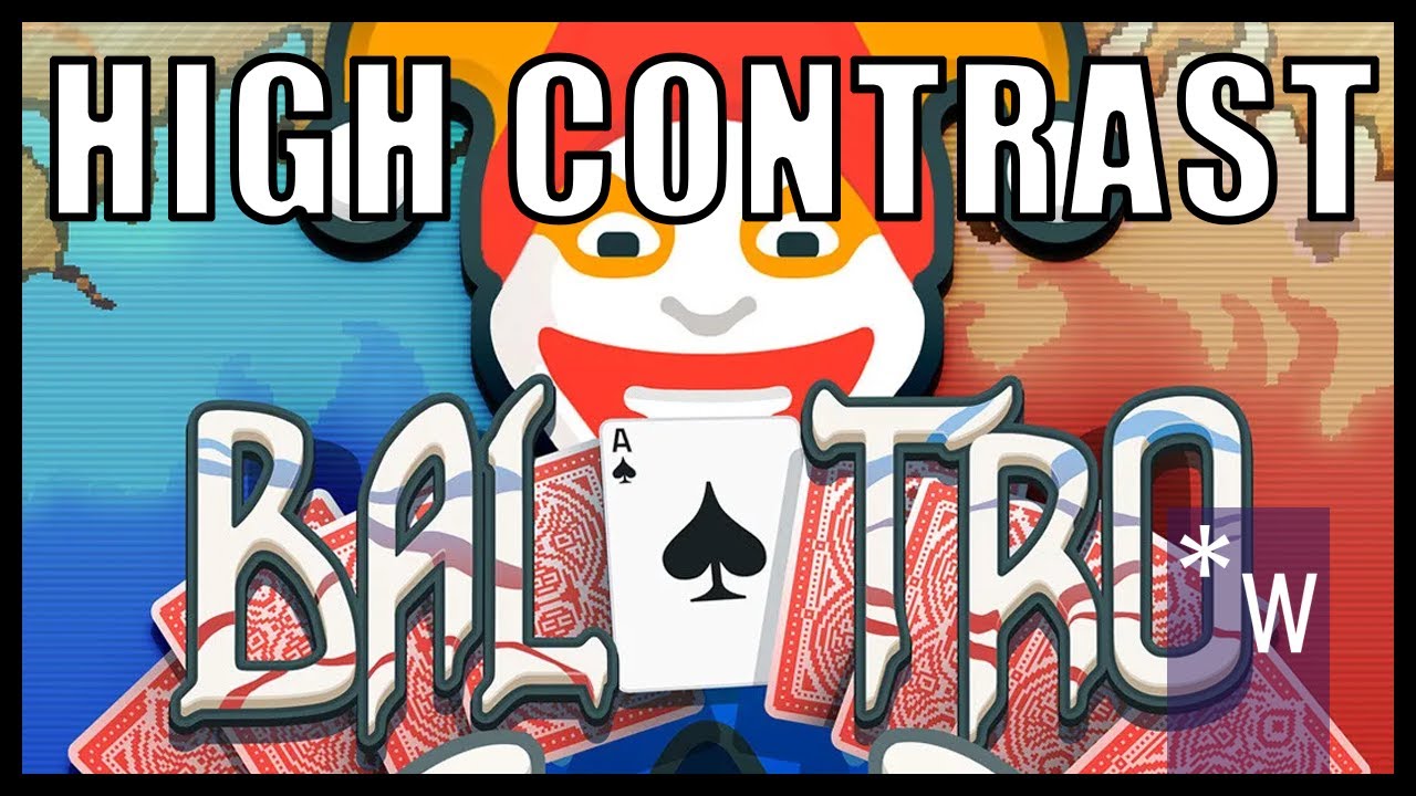 Balatro Where is the high contrast option? - YouTube