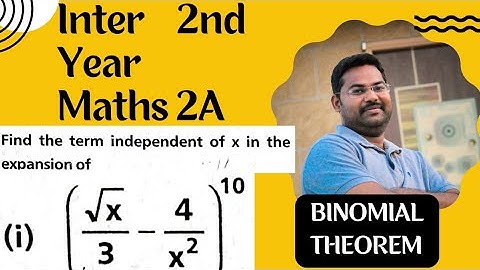 Binomial theorem@maths naresh eclass