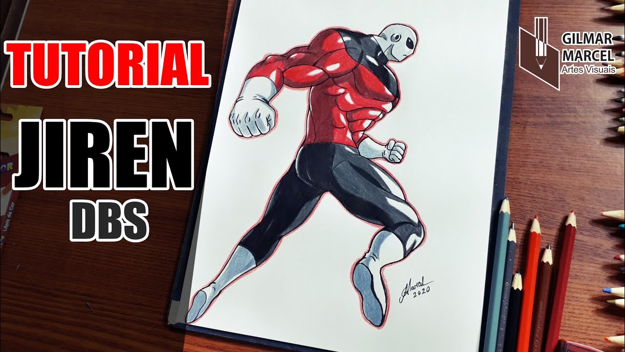 FACIL DE DESENHAR COMO DESENHAR o JIREN de DRAGON BALL SUPER 