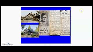 Anna Marsh Wells Of Hillsboro, Oregon found to be a woman of great historical importance!