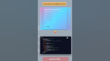 💎 Next-Level Interactive Gradient Form UI | Mind-Blowing HTML CSS JavaScript Design 🌈 #UI #Frontend
