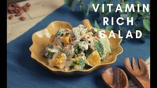 美肌になれちゃう⁈かぼちゃとブロッコリーのサラダ/Recipe; Pumpkin and Broccoli Salad with Roasted Nuts/& kitchen - アンドキッチン