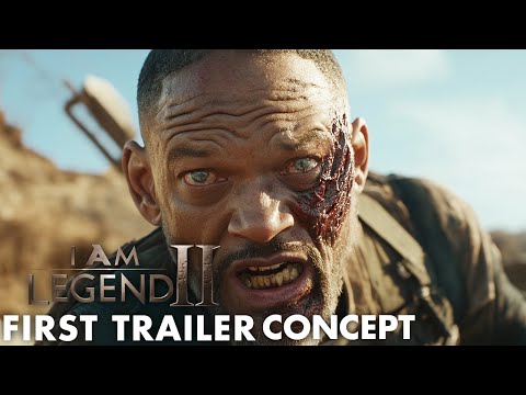 أنا أسطورة ٢ ٢٠٢٥ العرض الدعائي الأول ويل سميث مايكل ب جوردان مفهوم ٤