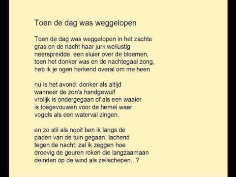 Hans Lodeizen - Gedicht: 'Toen De Dag Was Weggelopen' - Youtube