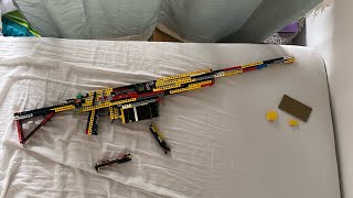 Lego sniper working and shell ejecting