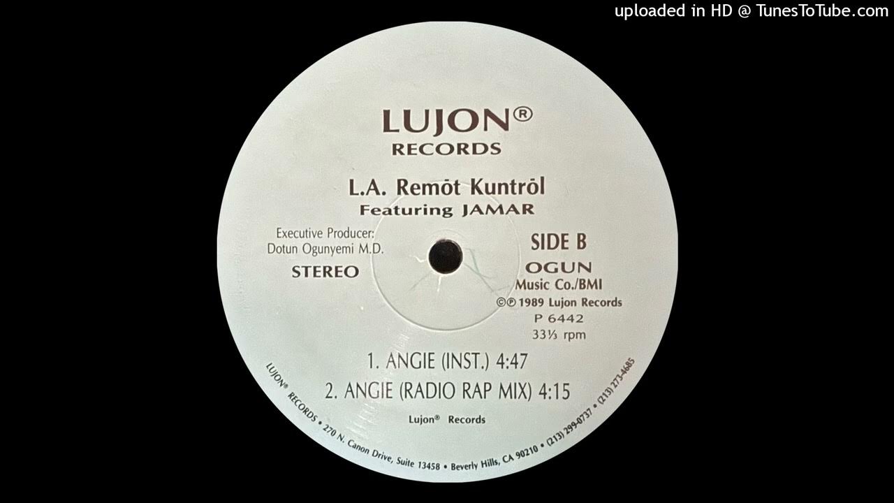 L.A. Remōt Kuntrōl (Featuring. Jamar) - Angie (Radio Rap Mix)(Lujon Records 1989) L.A. Remōt Kuntrōl (Featuring. Jamar) - Angie (Radio Rap Mix)(Lujon Records 1989)