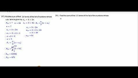 Arithmetic Progressions (AP). 10 Standard (Video 16  sum pro 27 to 29 English medium)