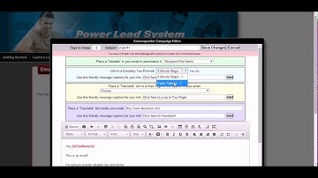 How to Create an Email Campaign (Autoresponder) - Power Lead System Training