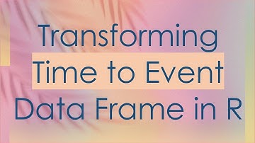 Transforming Time to Event Data Frame in R
