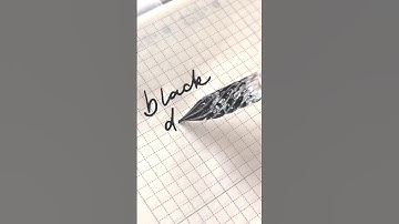 #calligraphy with black dream #fountainpenink from #wearingeul ~ #glasspen #dippen #penmanship