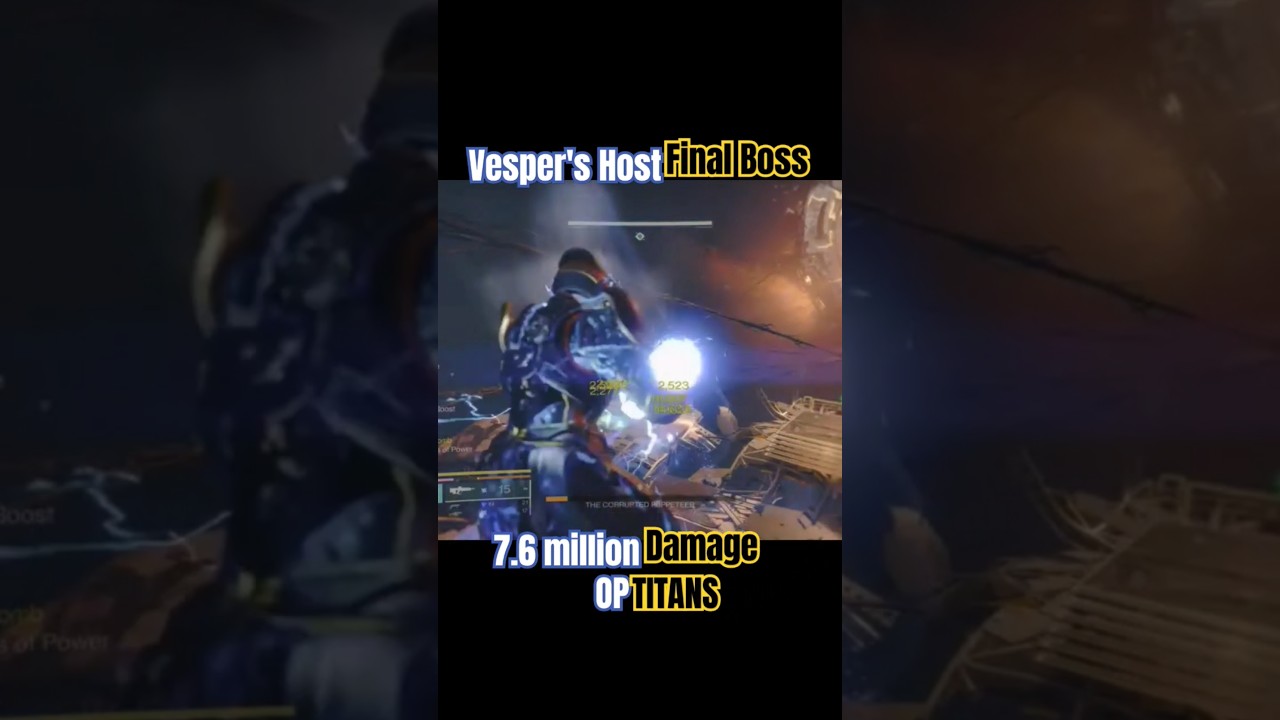 [Destiny 2] Titan Gets 7.6 million Damage on Vesper's Host Boss
