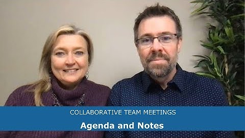 Collaborative Team Meetings - Meeting agenda and notes documentation established and projected