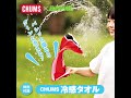 動画で見よう！ビーパル8月号付録CHUMSコラボの「冷感タオル」