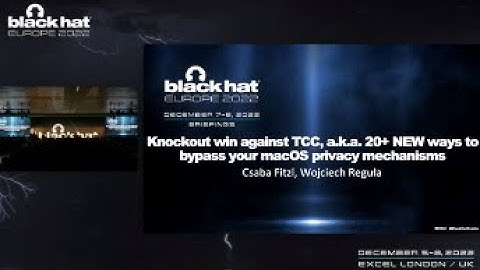 Knockout Win Against TCC - 20+ NEW Ways to Bypass Your MacOS Privacy Mechanisms