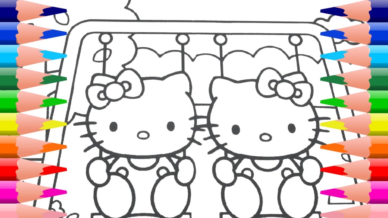 Hello Kitty Coloring Book Creative Kids Art Learn Colors