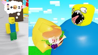 زعتر الجوعان فكرني سندويشة برجر لعبة roblox !!🍔😋