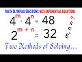 Math Olympiad Question | Nice Exponential Equations | 2 Methods Used