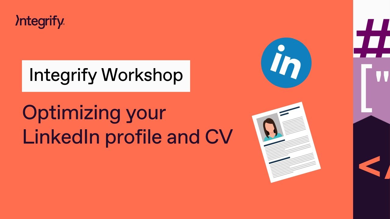 Optimizing your LinkedIn profile and CV - Workshop - YouTube