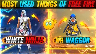 MOST USED THINGS OF FREE FIRE😱🔥|| YOU DON'T KNOW ABOUT 😱|| RAMPAGE NEW DAWN 🔥