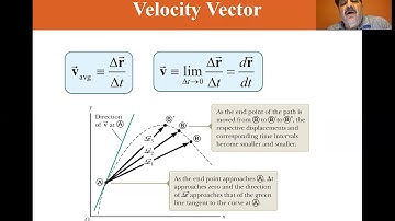 University Physics Lectures, Position, Velocity and Acceleration Vectors, Fall 2018