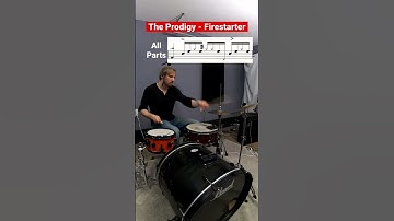 Firestarter by The Prodigy drum tutorial #drumbeat #firestarter #theprodigy