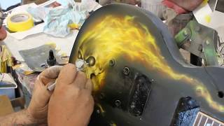 Kevin Wilson Flaming Skull Guitar June 2017