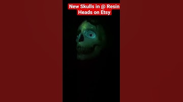 New UV Glow resin skull!