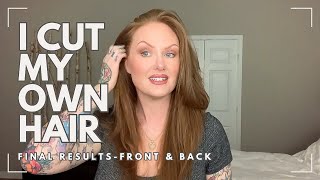DIY Butterfly Haircut Final Results - I LOVE IT #diyhaircut #butterflyhaircut