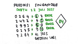 PREDIKSI SGP 12 JULI 2025 | BOCORAN TOGEL SGP HARI INI | RUMUS EKOR SGP HARI INI