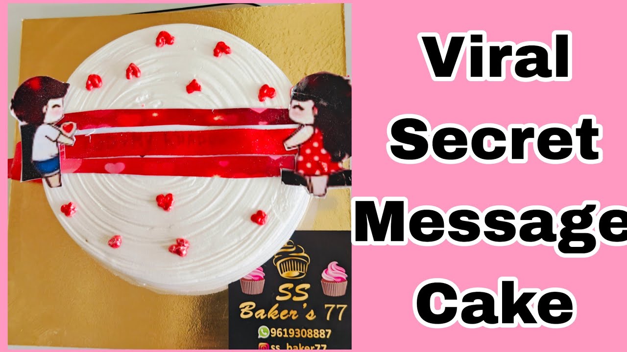 Viral Secret Message Cake | Full Tutorial | Easy To Make