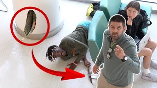 Tickling People With A Feather Prank