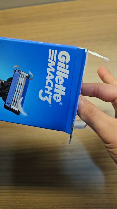 Gillette Mach 3 unboxing in 15 seconds 😍 👌 #youtubeshorts #mustwatch #unboxing #viralvideo