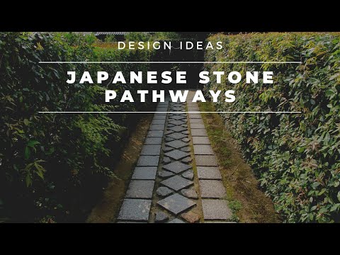 تصویری: باغ به سبک ژاپنی: عناصر طراحی. پرچین چند ساله با رشد سریع. مسیرهای باغ سنگی