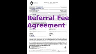 How to Complete the Referral Fee Agreement - CAR Form RFA