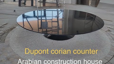 Dupont Corian solid surface. Installed item view. Part 2