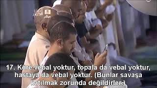 Fetih Suresi Kabe İmamı Shuraim Sudais Ağlatan okuyuş Türkçe Mealli