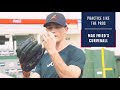 Practice Like The Pros: Max Fried demonstrates how to throw his elite curveball
