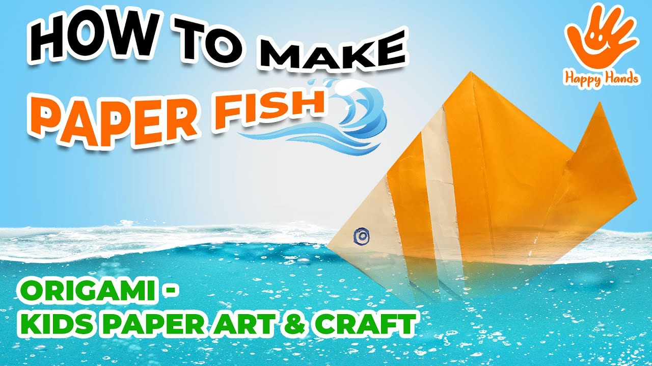 How to make Paper Fish | ORIGAMI | Kids Paper craft - YouTube