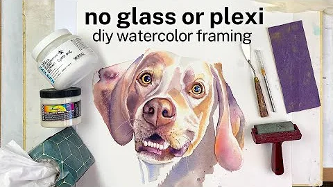 How to mount your watercolors to gatorboard or wood panels