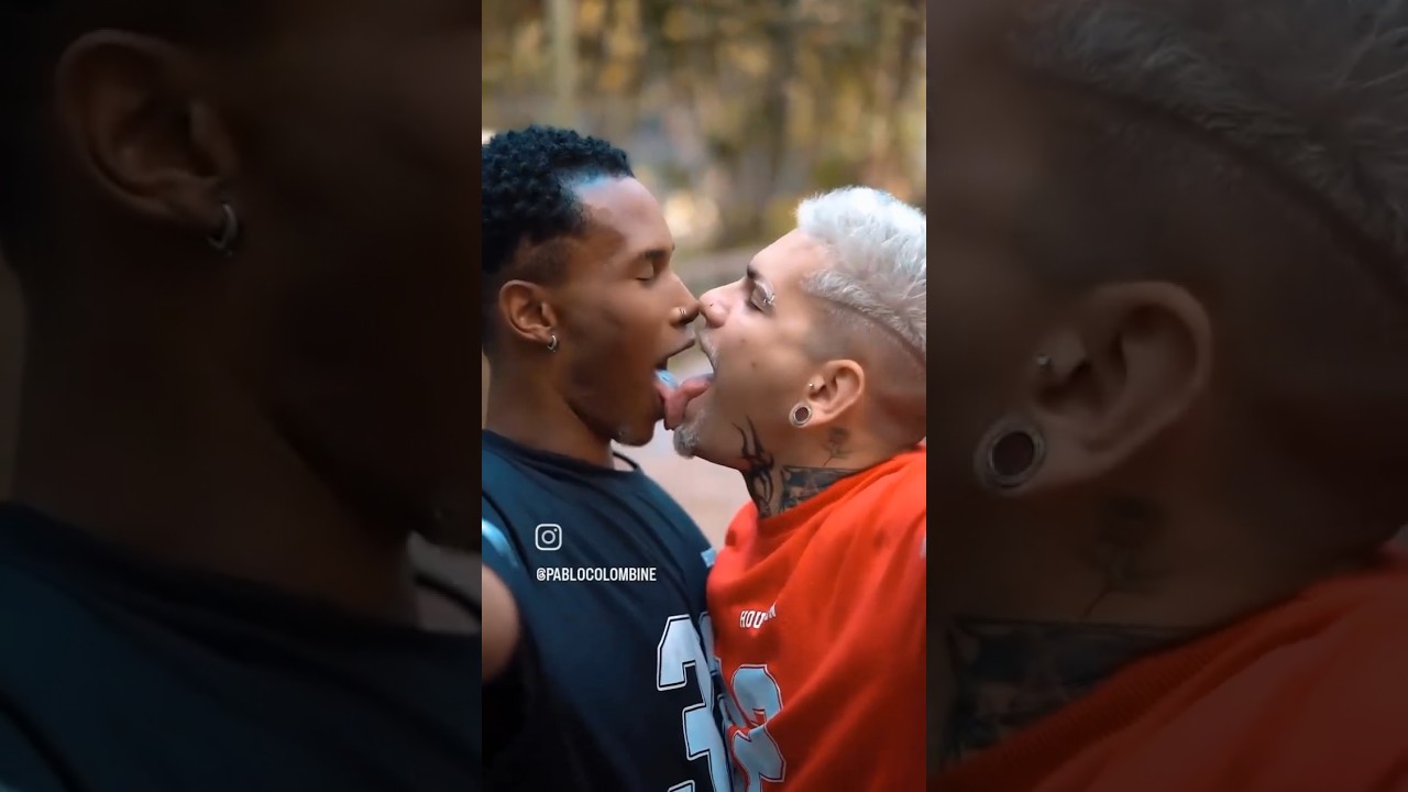 gay kissing tongue boys🔥🇧🇷