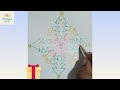 Christmas Rangoli 🪷 Christmas Muggulu 🪷 Christmas Kolam 🪷14-2 dots Rangoli 🪷Christmas Special Muggu