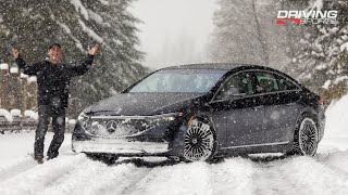 2022 Mercedes EQS 580 4Matic Review and Snow Test