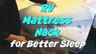 RV Mattress Hack | Comfortable Bed for Less Money