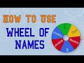 Wheel of Names Video Tutorial Quiz