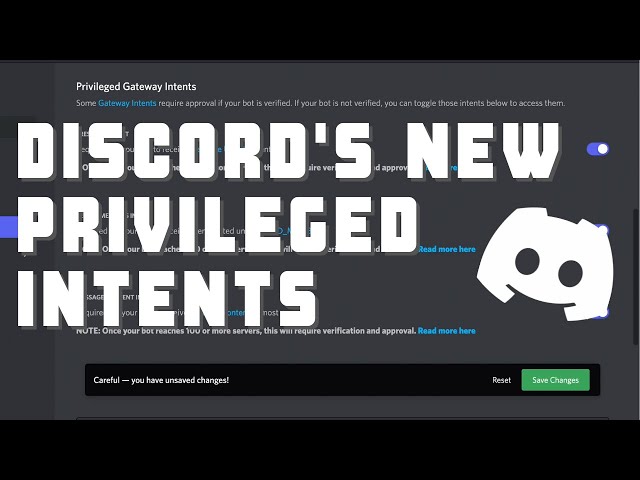 What are Discord Privileged Intents and how do I enable them