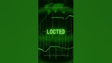 LOCKED   Retro CRT green screen glitch text animation